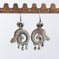 Tibetan Sterling Silver Ram Earrings for Luck and Strength