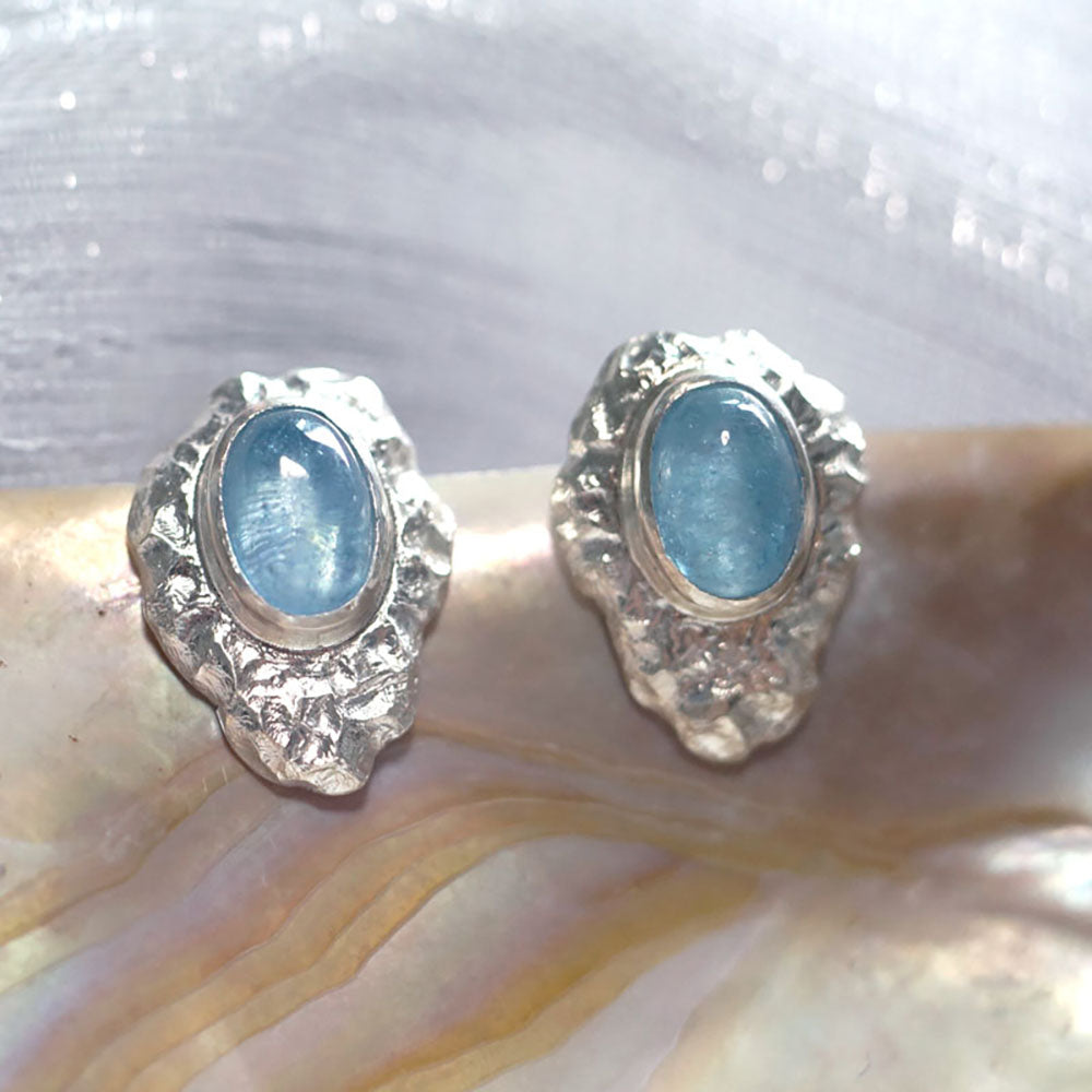 Serenade of Love Aquamarine Earrings