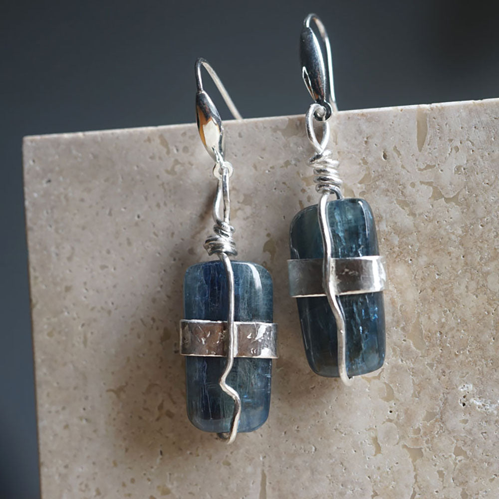 Protector's Shield Kyanite Earrings