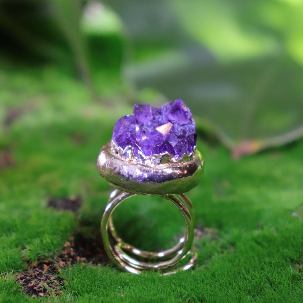 Spirit's Reflection Amethyst Rings