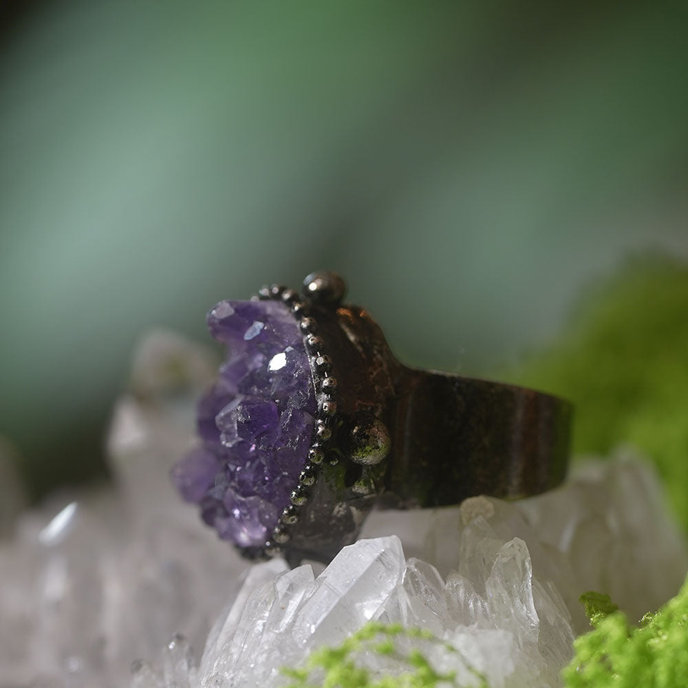 Ethereal Grace Radiance Amethyst Rings