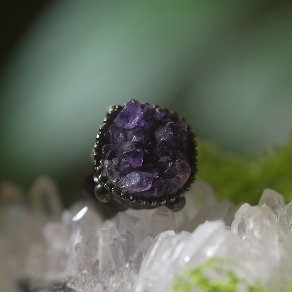 Ethereal Grace Radiance Amethyst Rings