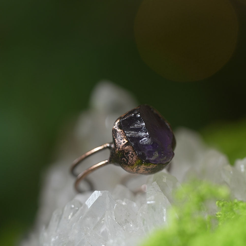 Serene Path Insight Amethyst Rings