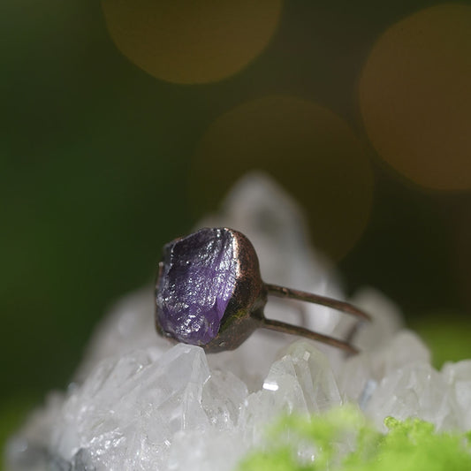 Serene Path Insight Amethyst Rings