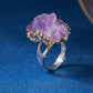 Amethyst Crown Spirit Ring Sterling Silver