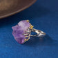 Amethyst Crown Spirit Ring Sterling Silver