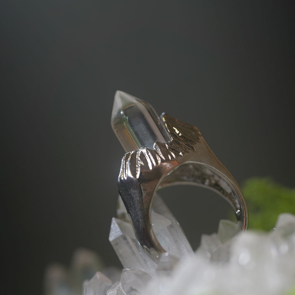 Crystalline Clarity Clear Quartz Rings