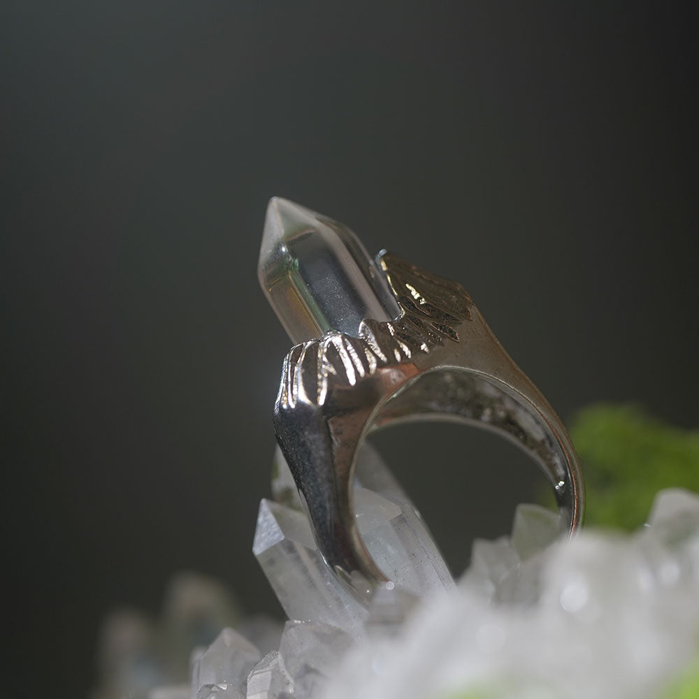 Crystalline Clarity Clear Quartz Rings