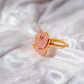 Embrace of the Heart Rose Quartz Rings