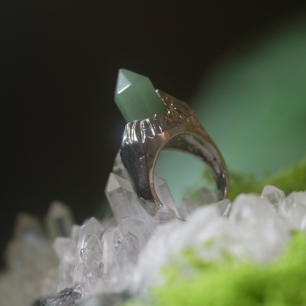 Endless Wealth Extend Green Quartz Rings