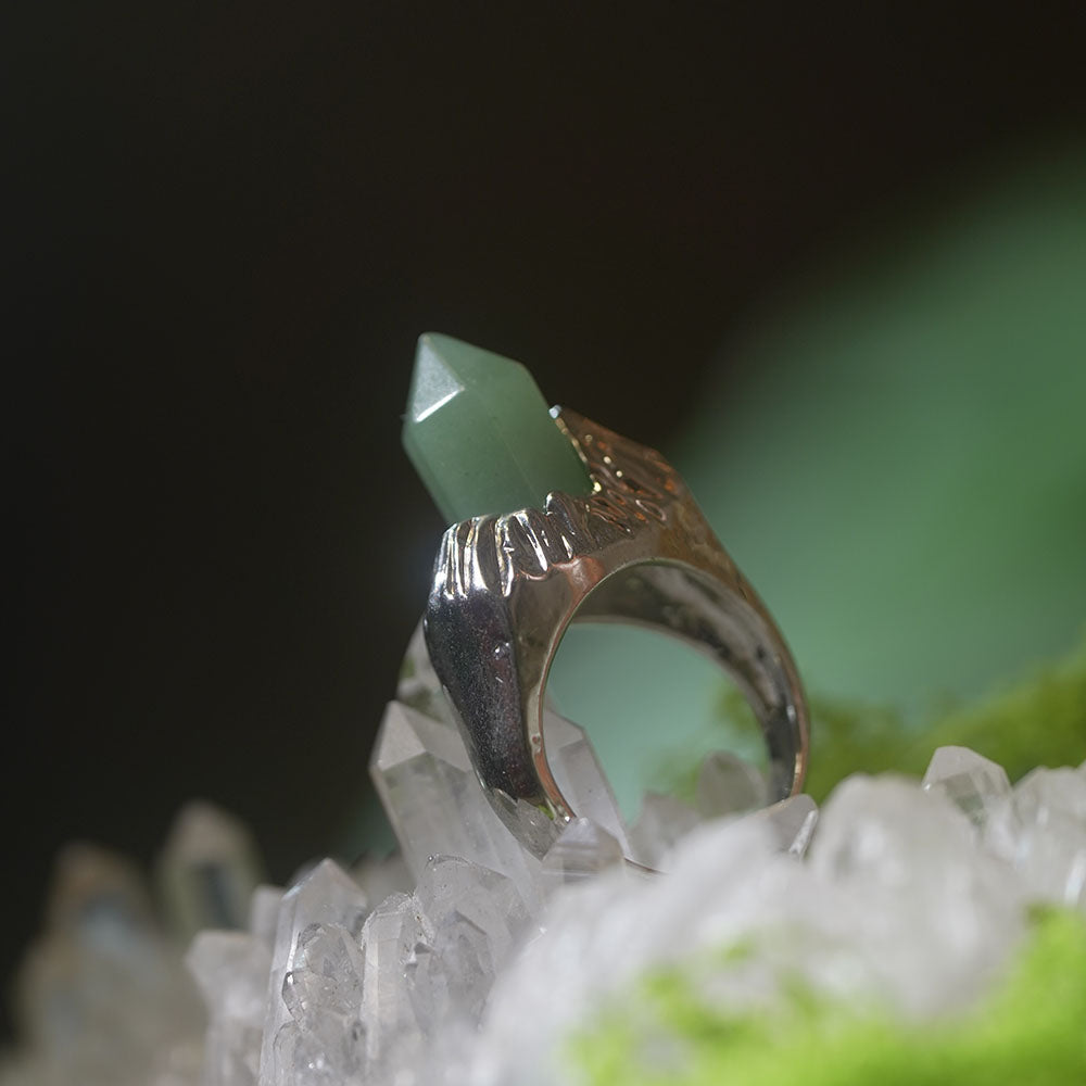 Endless Wealth Extend Green Quartz Rings