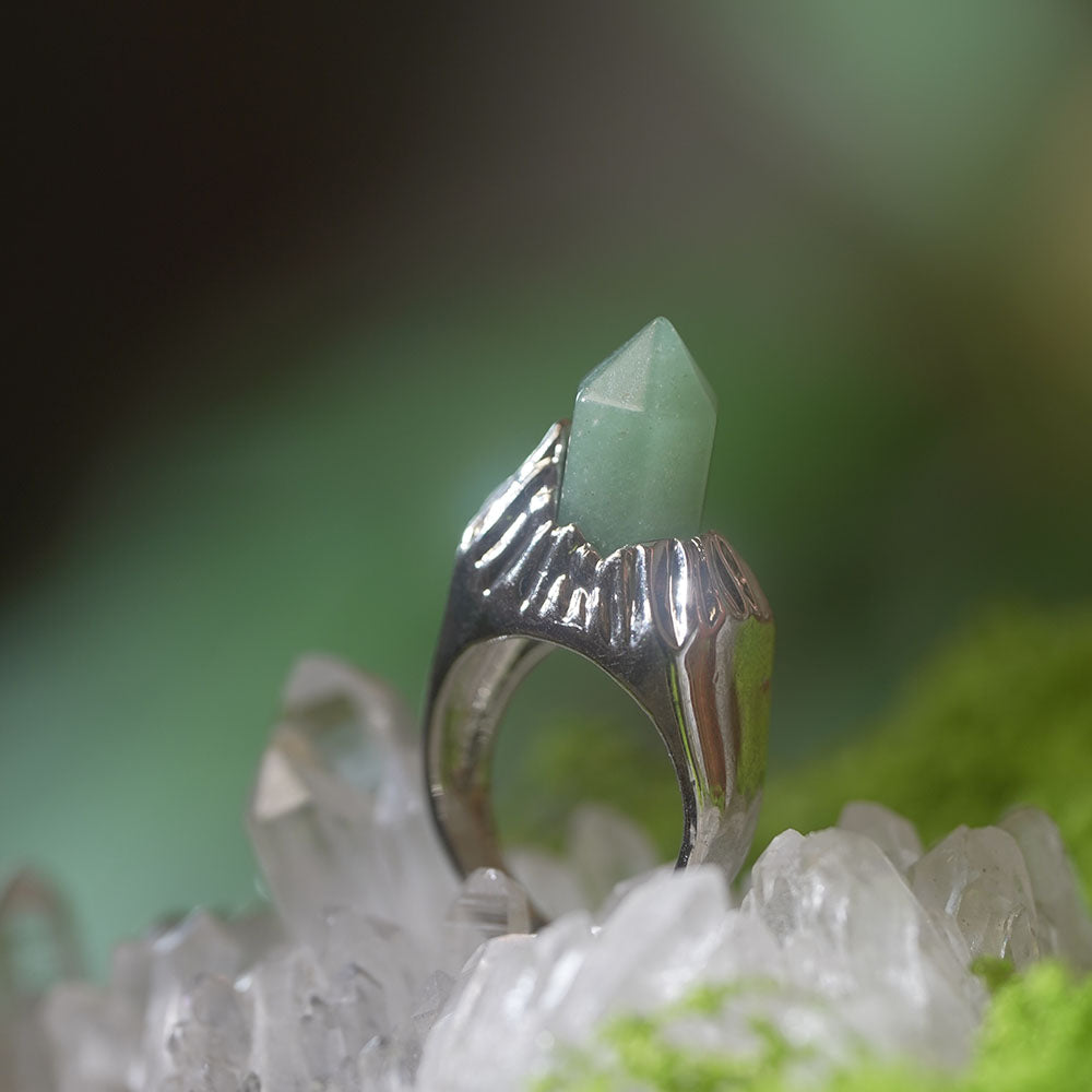 Endless Wealth Extend Green Quartz Rings