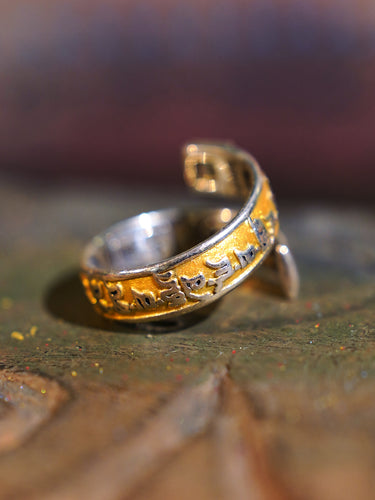 Guardian Crystal Protection Stering Silver Ring