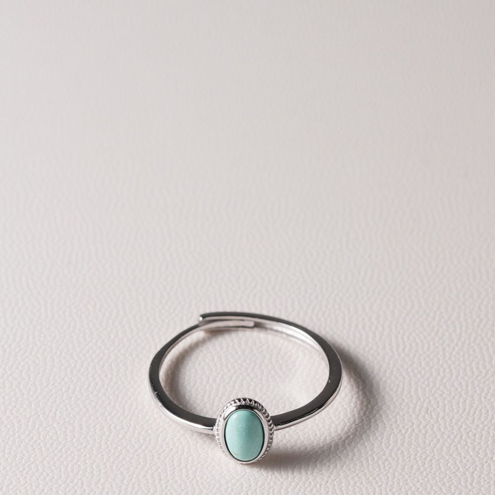 Embrace of Gentle Healing Turquoise Rings