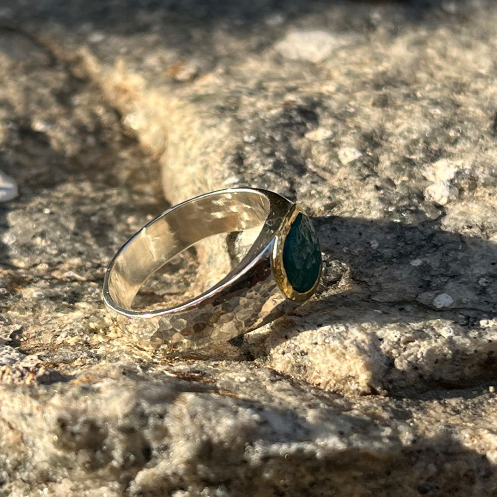 Tranquil Steps of Healing Turquoise Rings