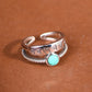 Prosperity Turquoise Sterling Silver Adjustable Energy Ring by Kailash Energy