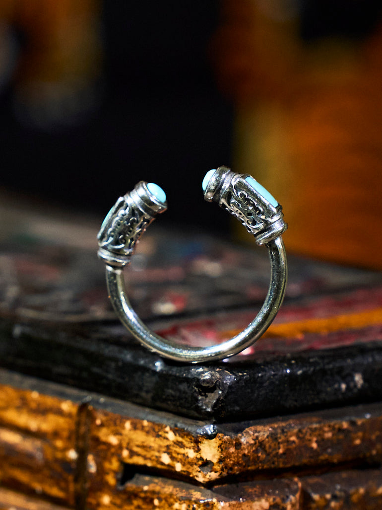 Turquoise Victory Ring | Symbol of Power, Success, and Wealth in Sterling Silver