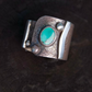 Turquoise Energy Shield Protection Sterling Silver RingTurquoise Protection Ring