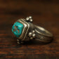 Unity Wealth Harmony Turquoise Silver Rings