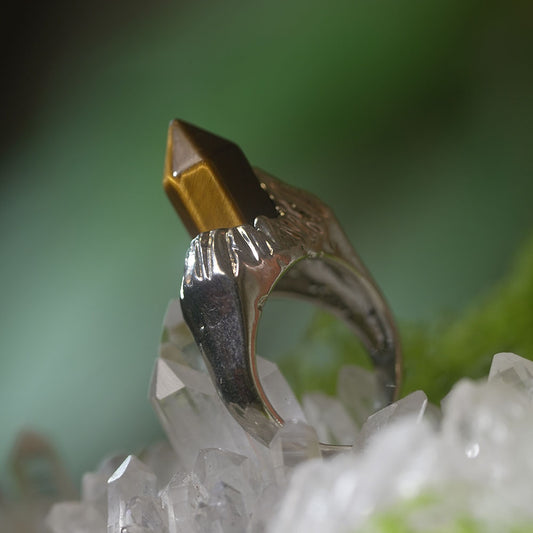 Sufficient Wealth Wrap Tiger's Eye Rings