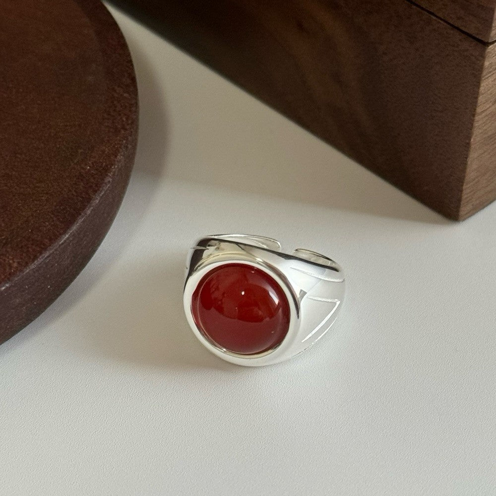 Pillar of Confidence Agate Rings