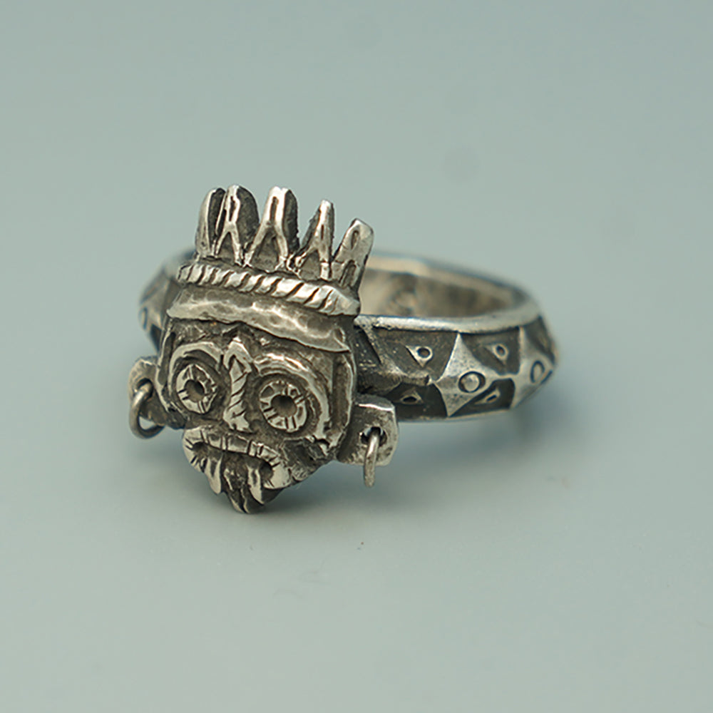 Guardian of Wealth Silver Ring