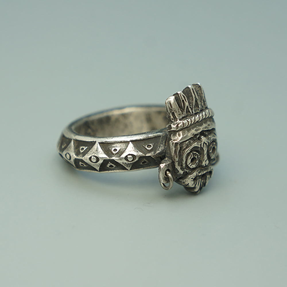 Guardian of Wealth Silver Ring