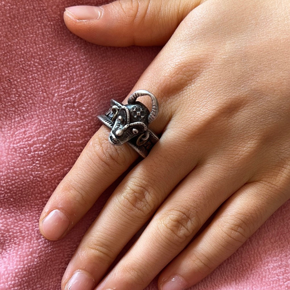 Guardian Beast Silver Ring