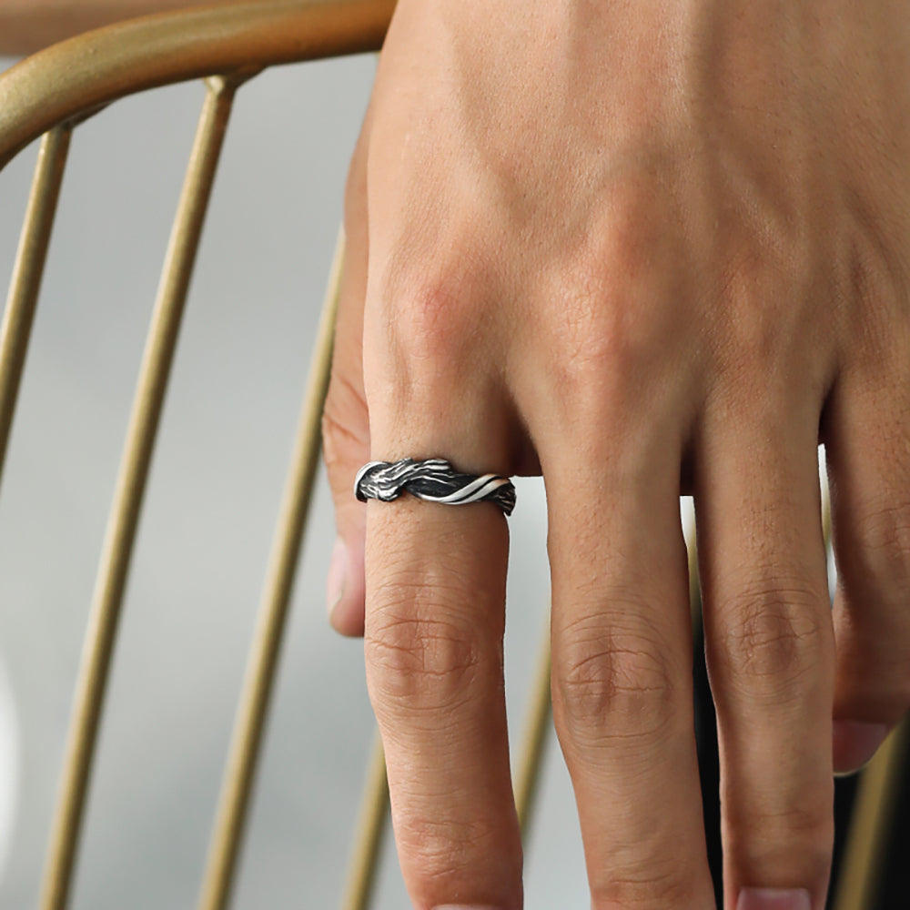 Prosperity Wave Sterling Silver Ring