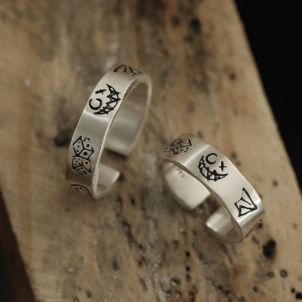 Guardian Glyphs Silver Ring