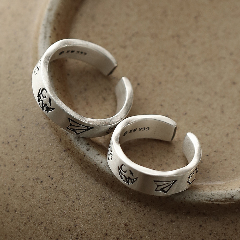 Guardian Glyphs Silver Ring