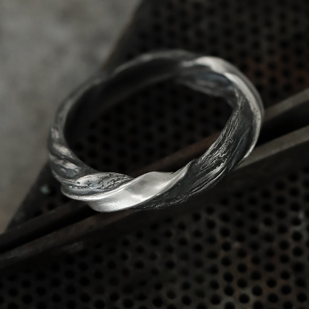 Twisted Guardian Sterling Silver Ring