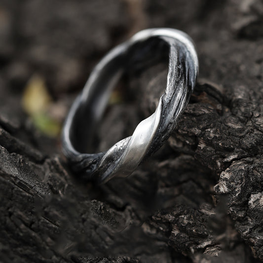 Twisted Guardian Sterling Silver Ring