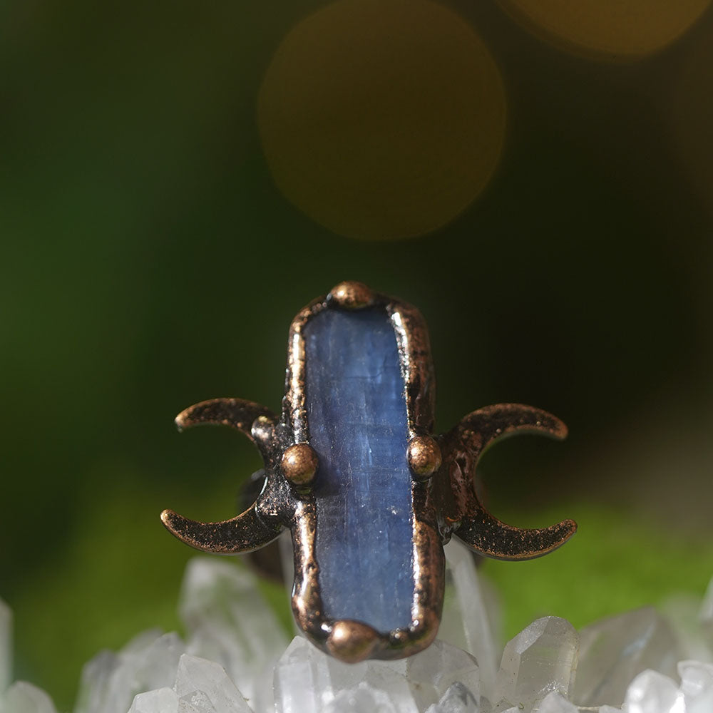 Fortress of Clarity Blue Crystal Rings