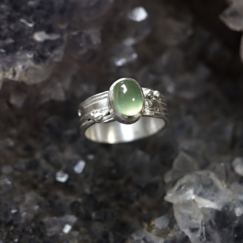 Calm Heart Renewal Prehnite Rings