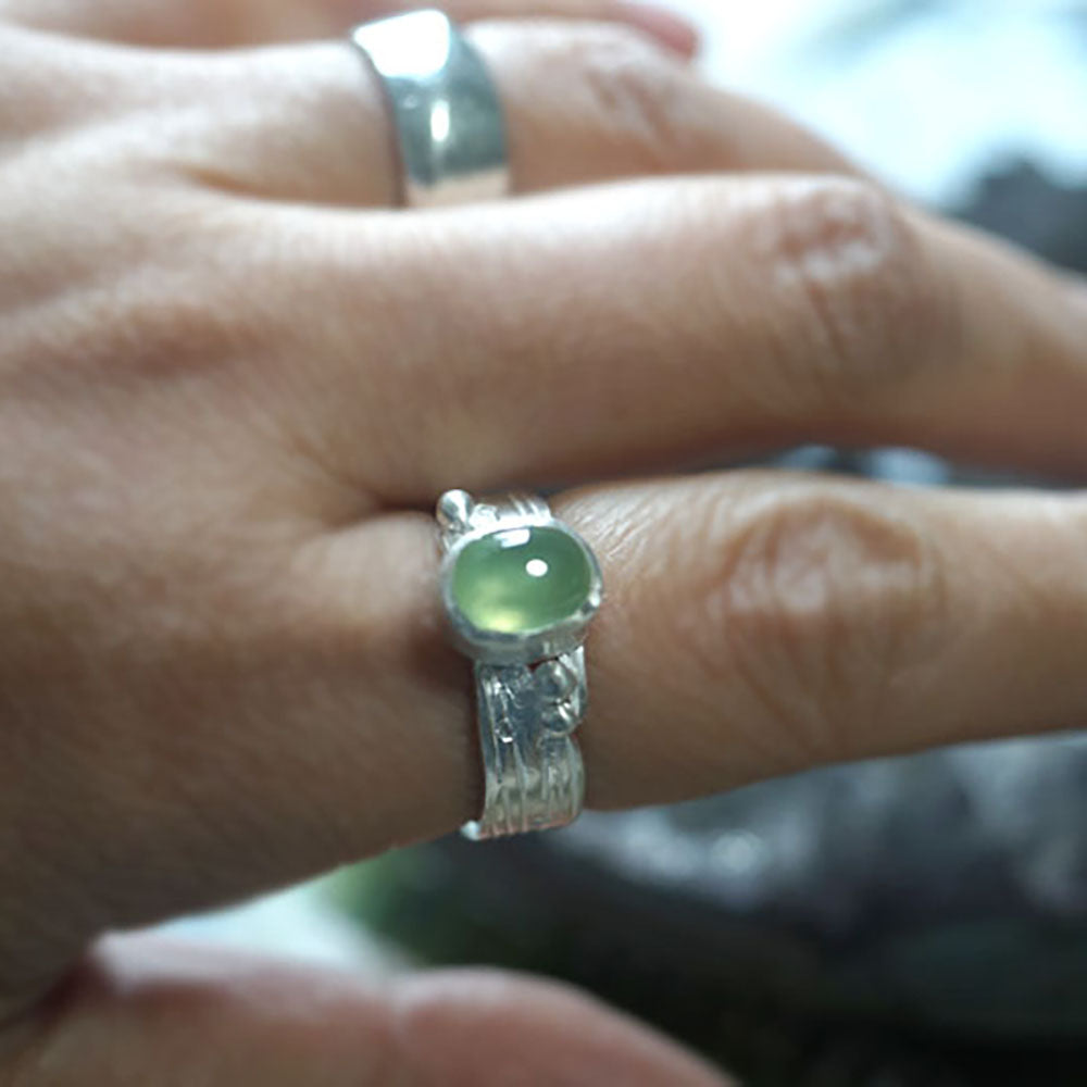 Calm Heart Renewal Prehnite Rings