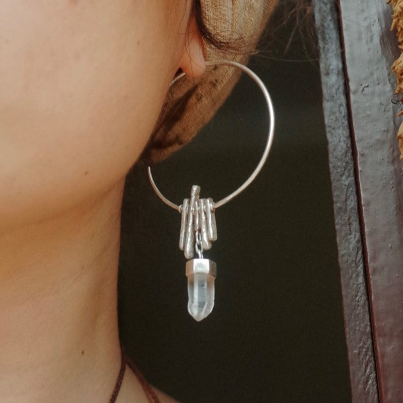 Pulse of Inner Peace Crystal Earrings