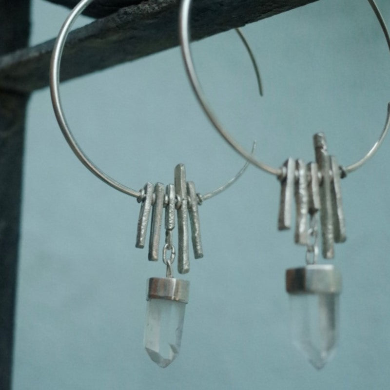 Pulse of Inner Peace Crystal Earrings