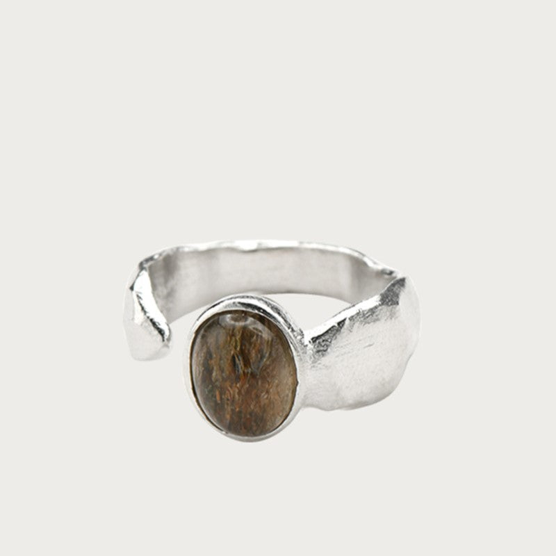 Rampart of Courage Natural Stone Rings