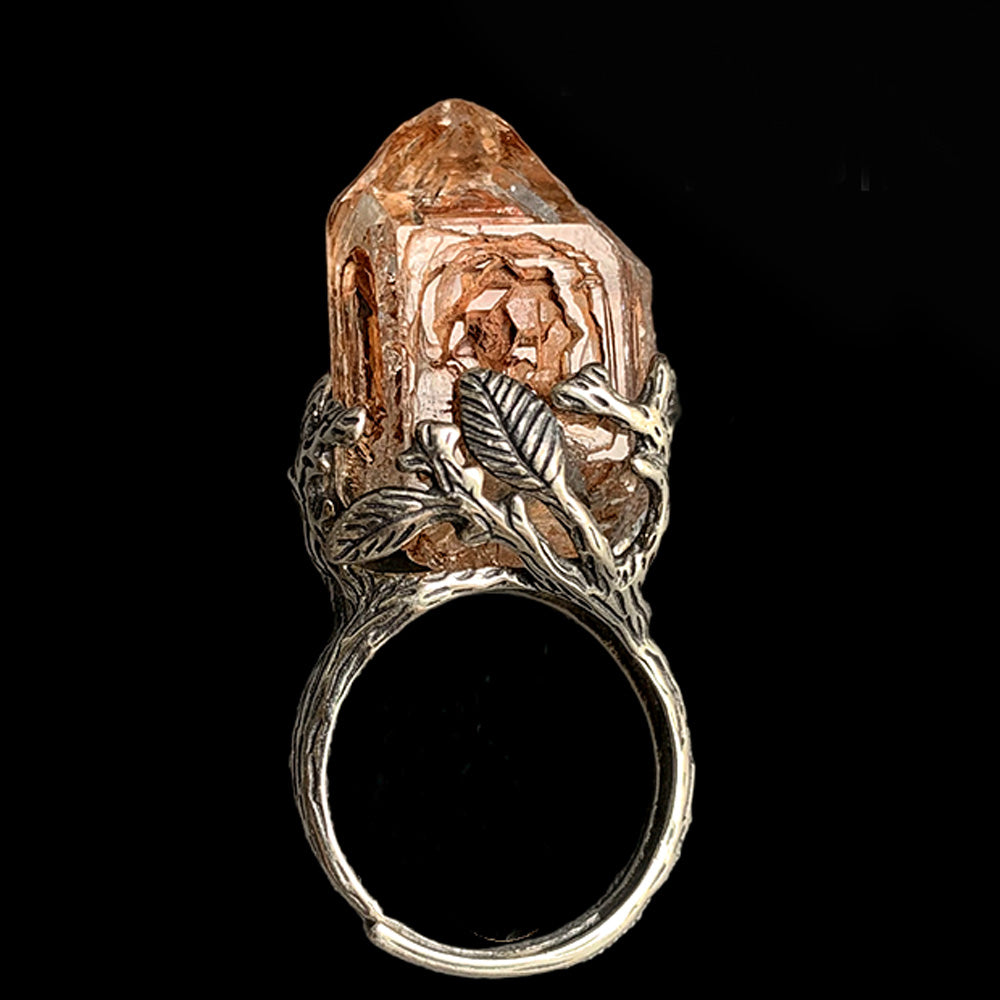 Primordial Essence Skeleton Crystal Ring