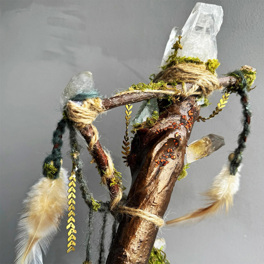 Crystal Calm Guardian Staff by Kailash Energy