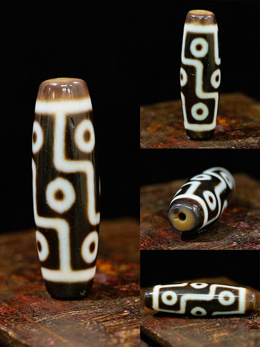 Eternal Sovereign Nine-Eyed Dzi Pendant