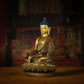 Antique Bronze Shakyamuni Buddha Statue - Timeless Serenity