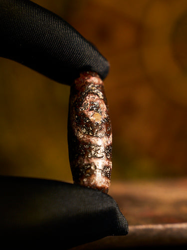 Agate “Wish-Fulfilling Two-Eyed” Dzi Bead