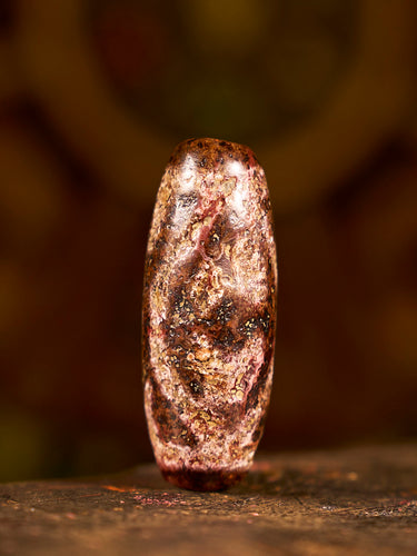 Agate “Star Two-Eyed” Dzi Bead