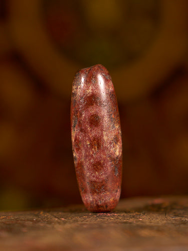 Agate “Lightning Five-Eyed” Dzi Bead