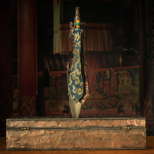 Qing Dynasty Tibetan Mahakala Vajra Dagger