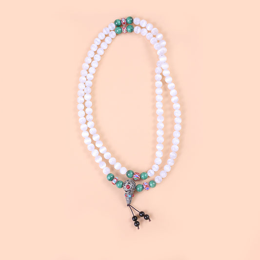 Lucite and Turquoise Energy Mala puretibetan