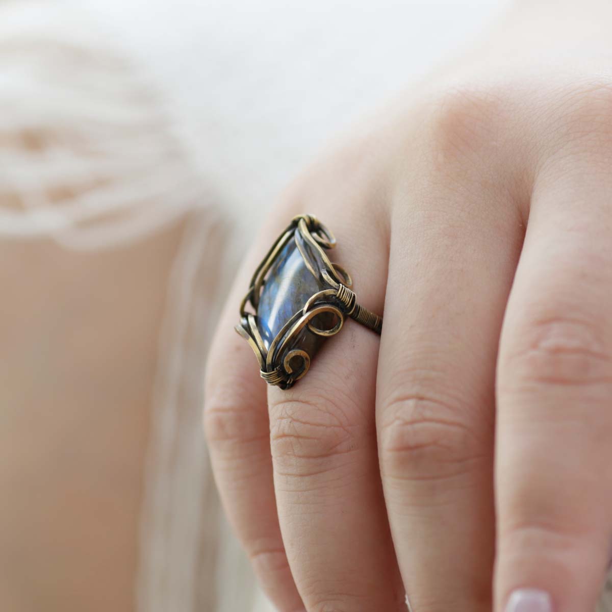 Purity Energy Labradorite Rings