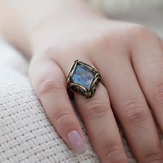 Purity Energy Labradorite Rings